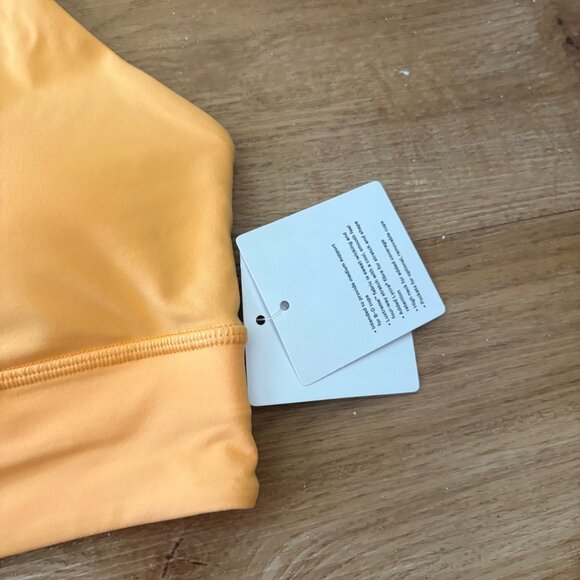 Lululemon Athletic Energy High Neck LL Bra Zip Mango Dream NWT Women’s Size 6 - Picture 7 of 7